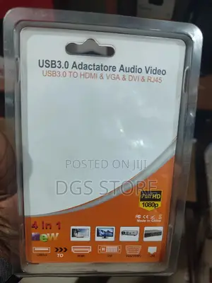 USB 3.0 Adactatore Audio Video 4in1