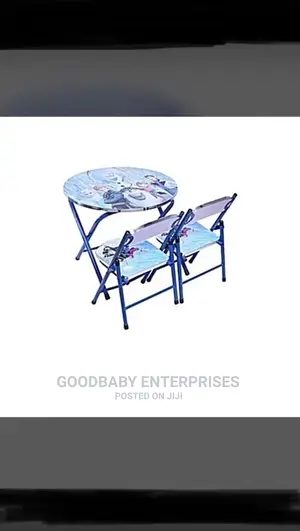Foldable Table and 2 Chair for Kids