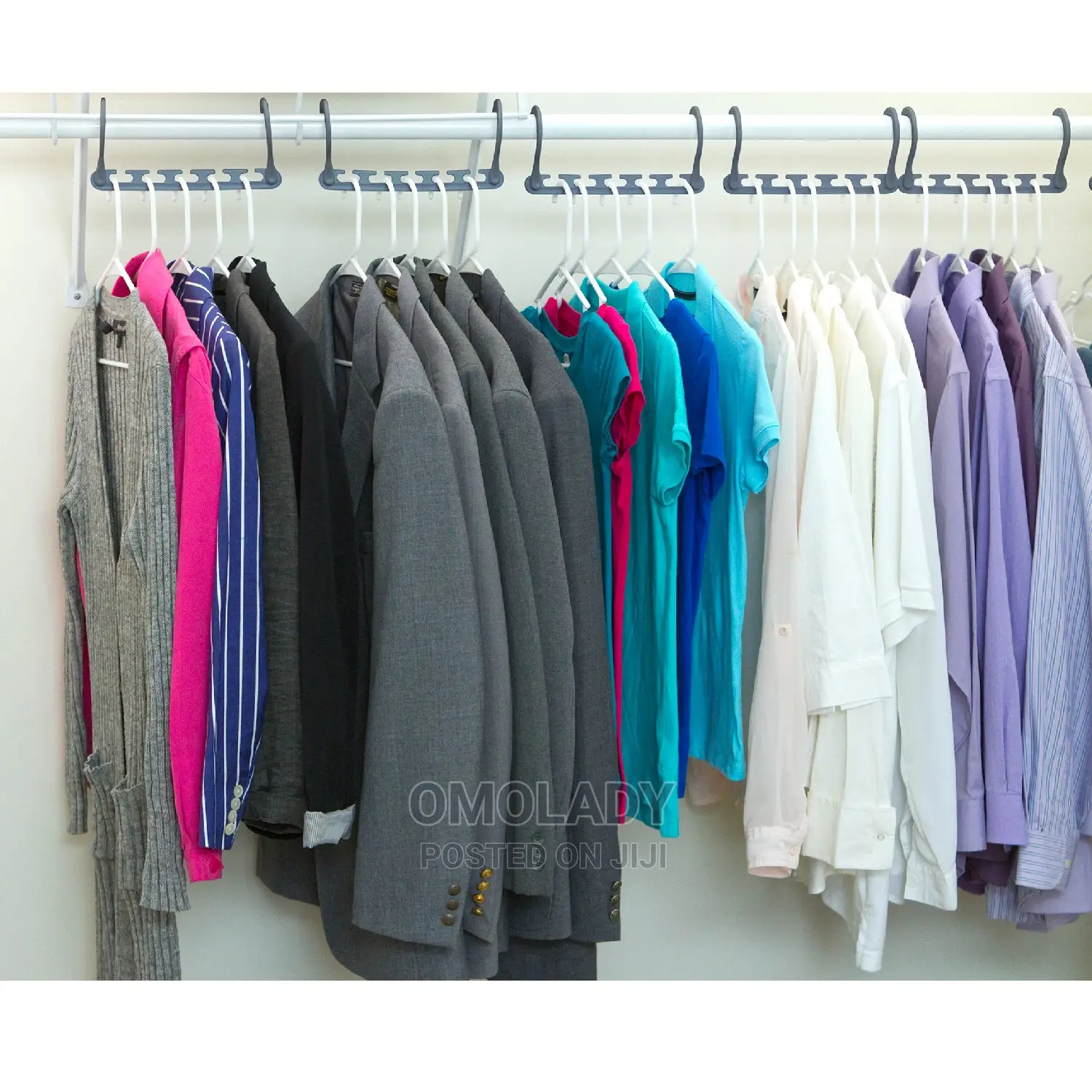 Wonder Hanger Max, Steel Grey, 10 Pack