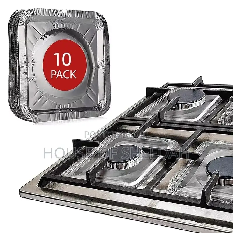 10pcs Reusable Gas Foil Stove Protector