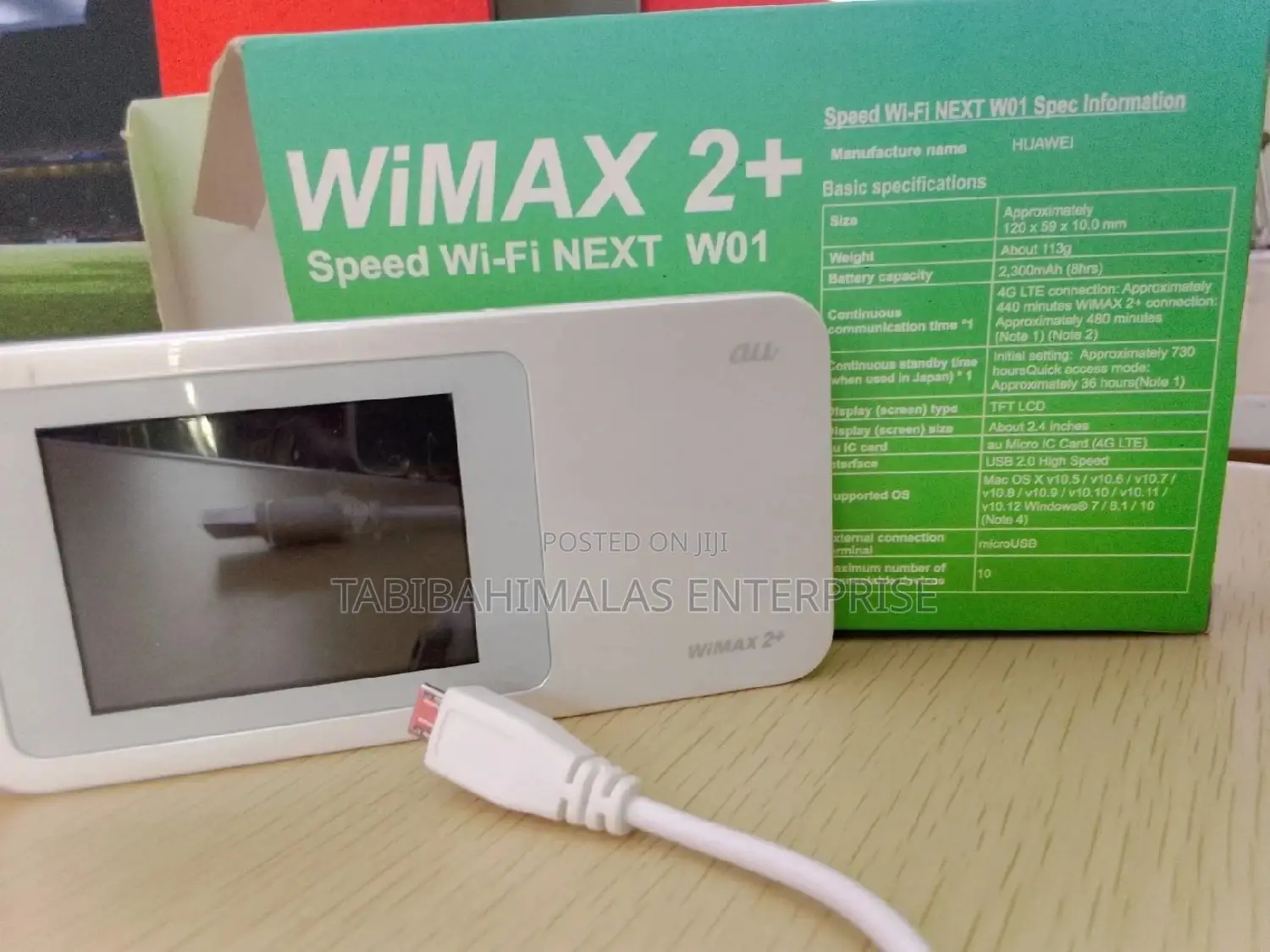 4G Wimax 2+ Mi-Fi With Screen Displace
