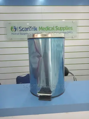 Stainless Waste Bin,Office Dustbin With Lid Bucket