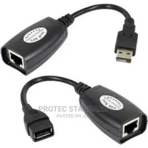 Usb 2.0 to Rj45 Lan Extender Over Cat5 / Cat6 Cable