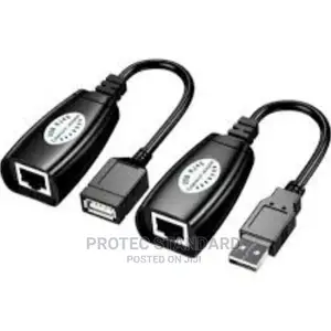 Usb 2.0 to Rj45 Lan Extender Over Cat5 / Cat6 Cable