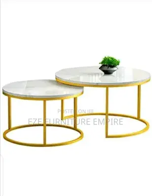 2in1 Round Marble Center Table