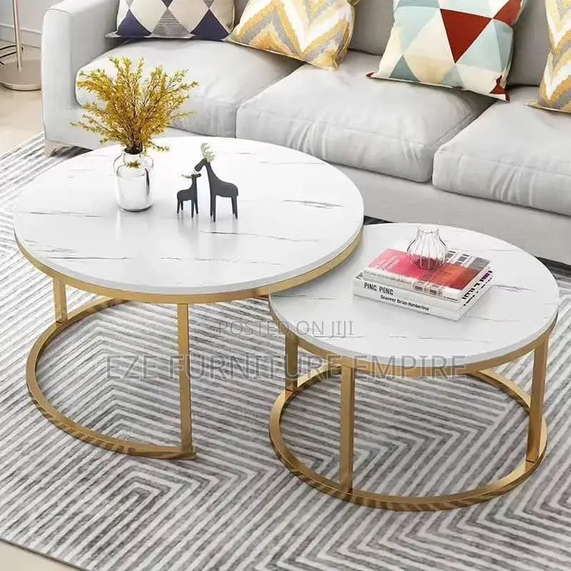 2in1 Round Marble Center Table