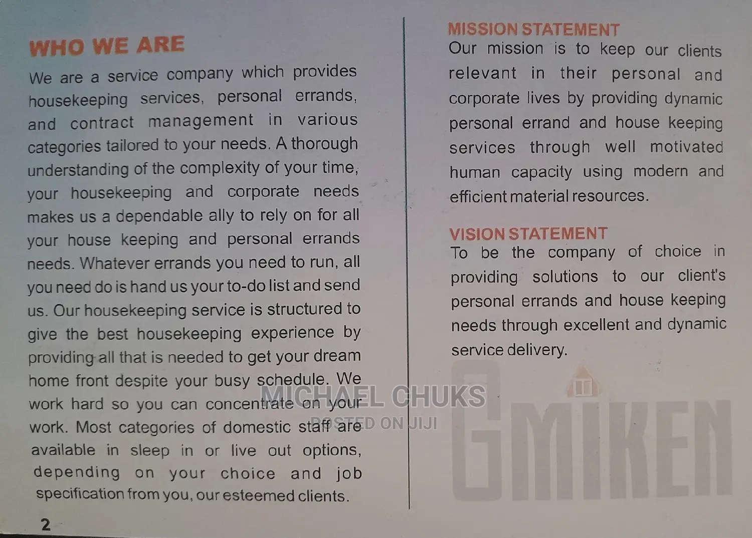 Gmiken Cleaning Services