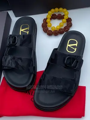 Valentino Leather Slipers