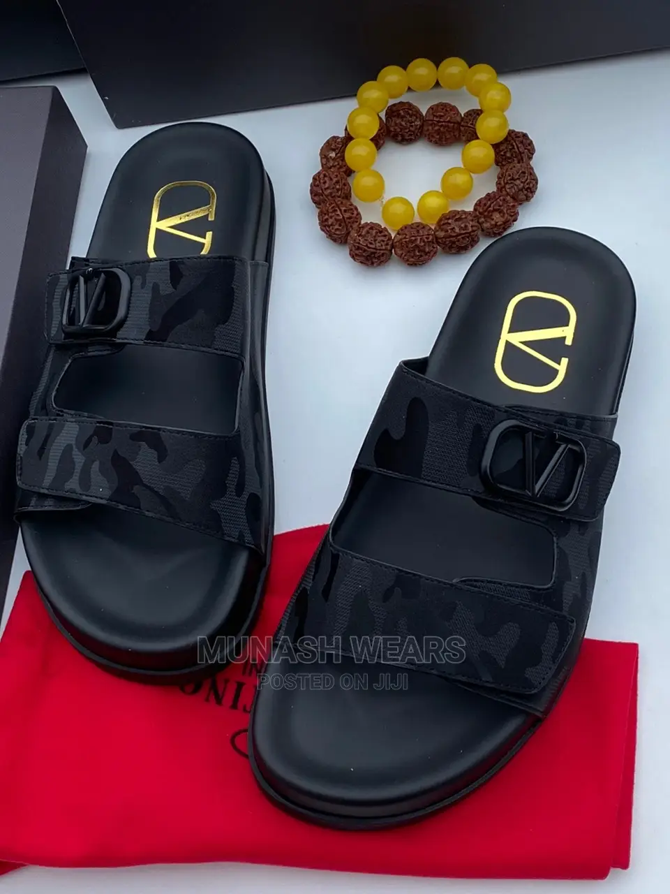 Valentino Leather Slipers
