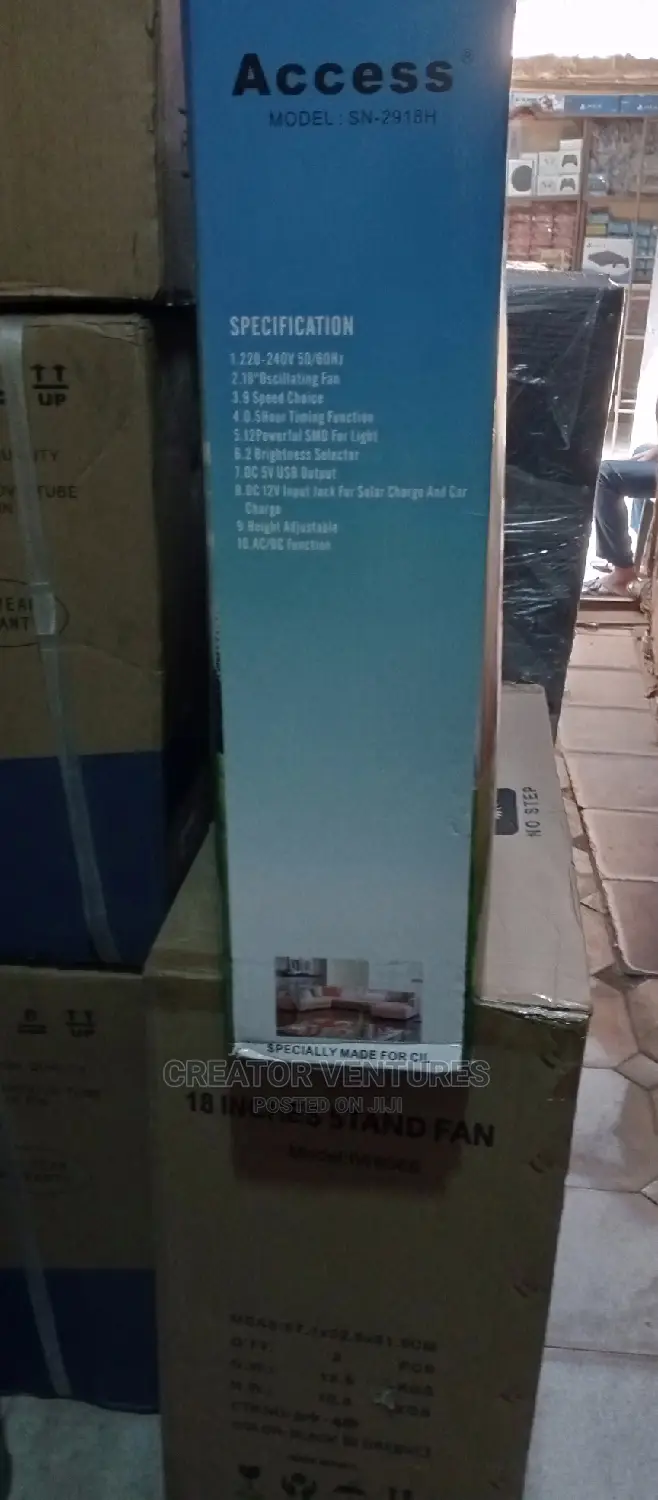 Access Rechargeable Fan, Fully Copper Coil, Anti-Rust Body