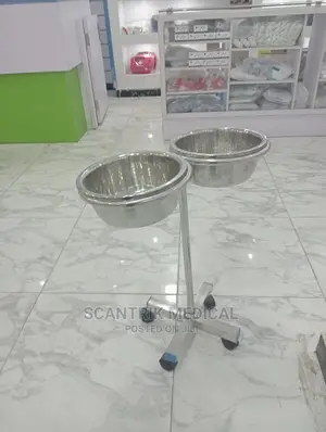 Medical Hand Wash Basin Stand Double Bowl