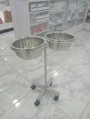 Medical Wash Basin Bucket Stand Double Bowl