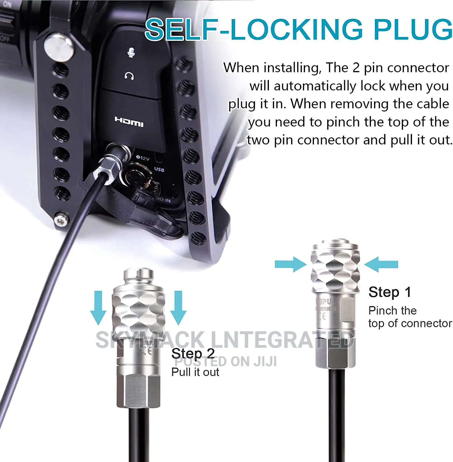 RUITOO BMPCC / Coiled Cord Power Cable for Blackmagic Po in Lagos