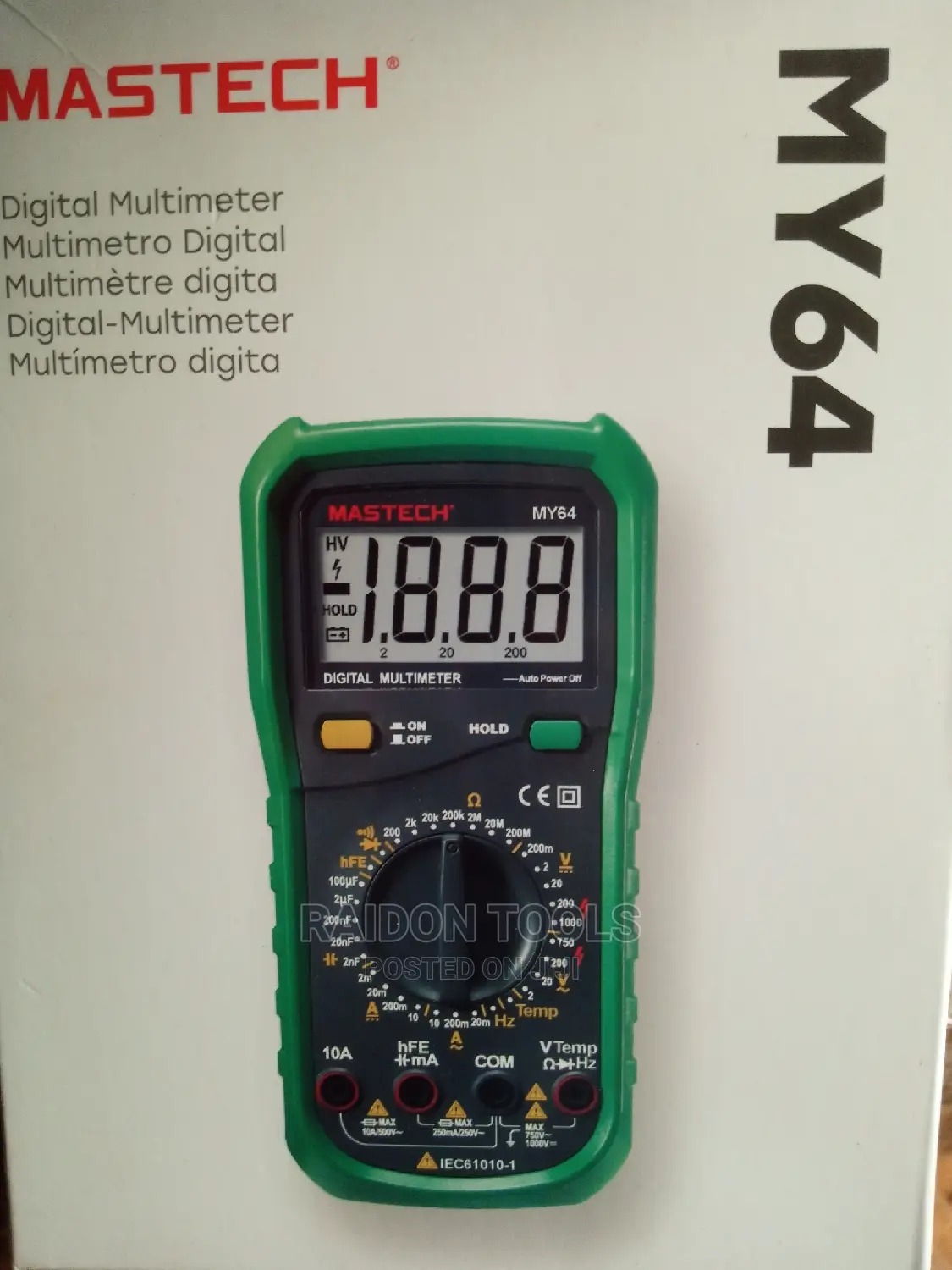 Digital Multimeter, Mastech, My64