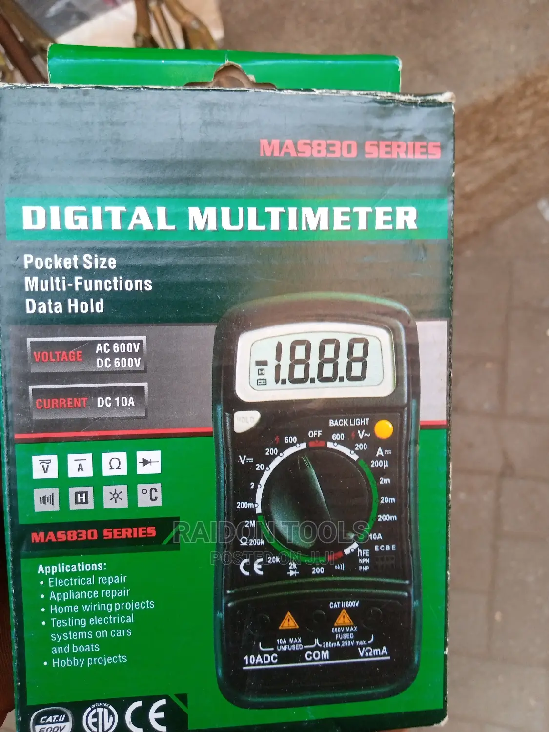 Digital Multimeter, MAS830 Series