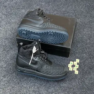 Nike Lunar Air Force 1 Duckboot Black High Top