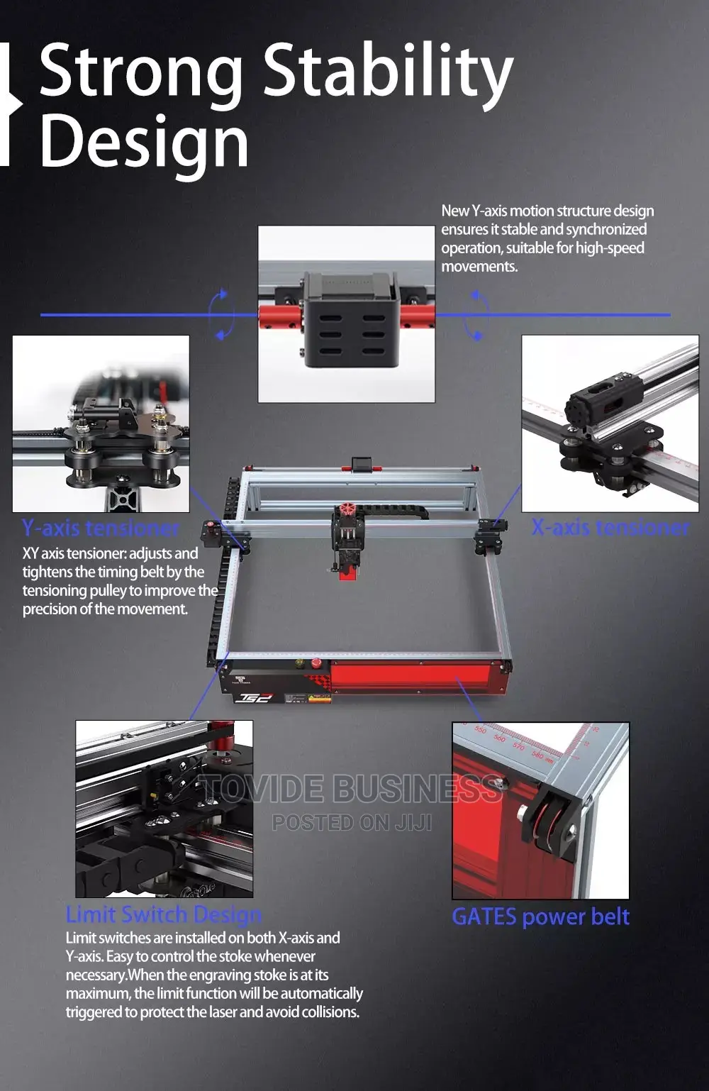 10W Laser Cutter and Engraver Machine 450×450mm