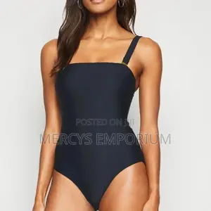 Luxury Black Swimsuit, Swimwear, One Piece Set