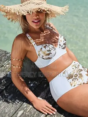 Off White Luxury Bikini, Swimwear, Swimsuit, Beachwear