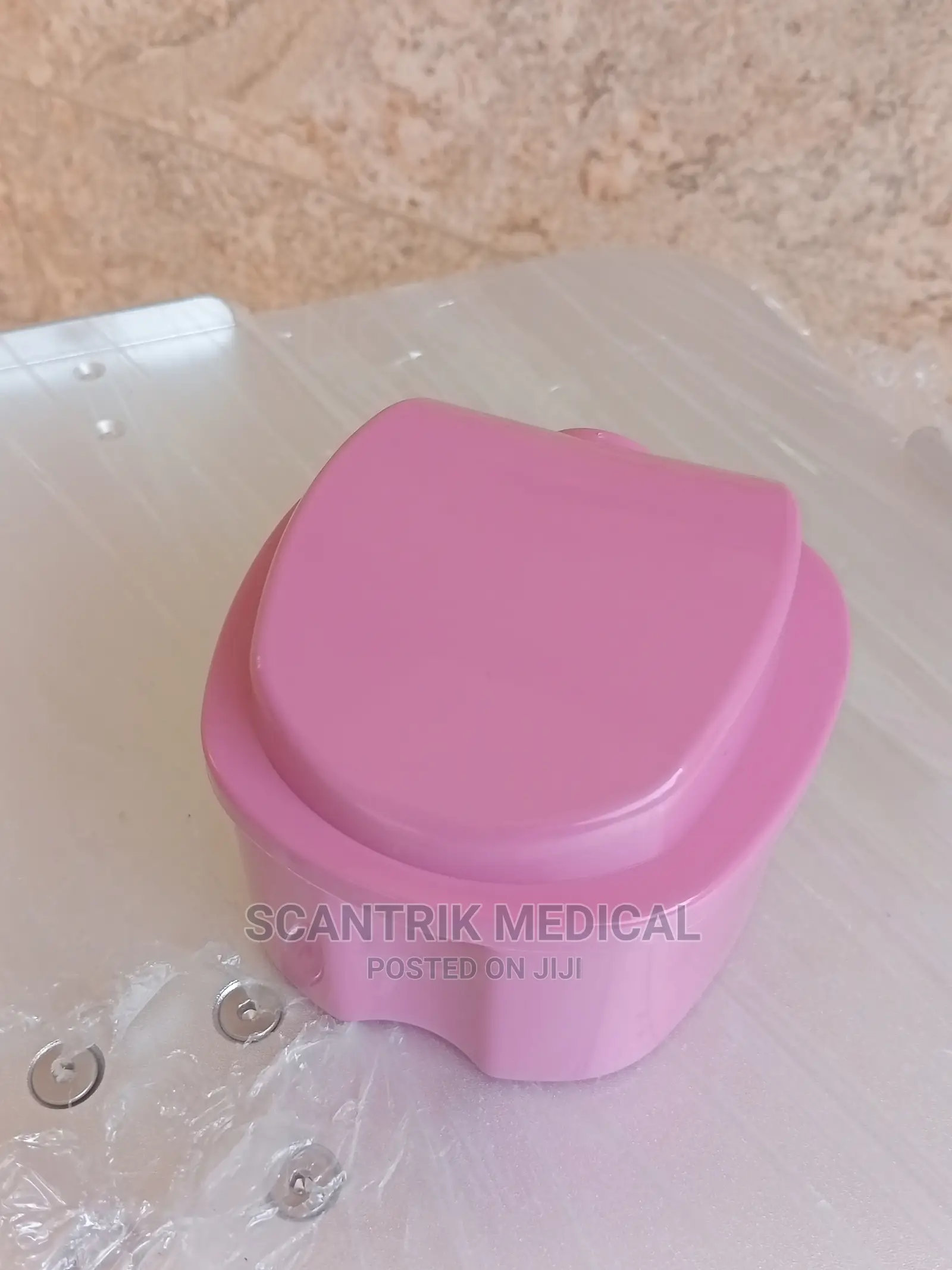 Medical Denture Bath Box Case Dental False Teeth