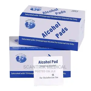 Alcohol Pads for Disinfection Use Saturated With 70% Isoprop