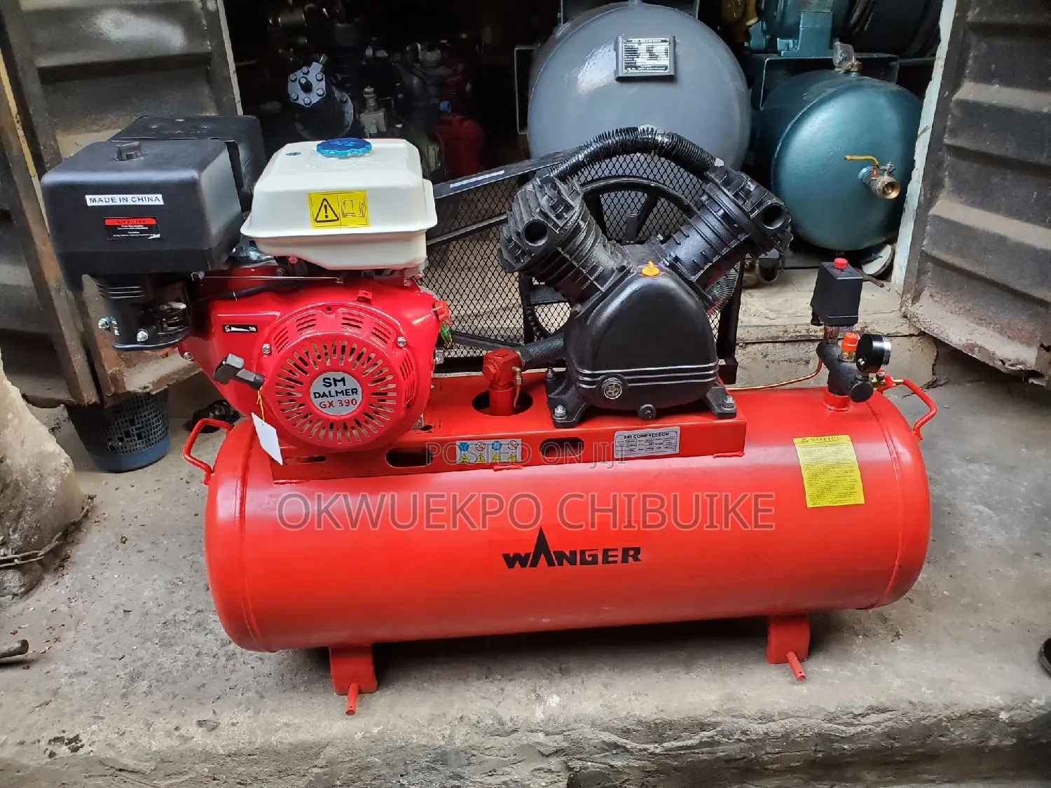 Air Compressor With 13HP Engine Petrol 200L 12.5bar