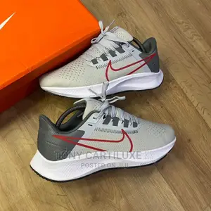 Nike Air Zoom Pegasus 38 Grey Red Sneakers