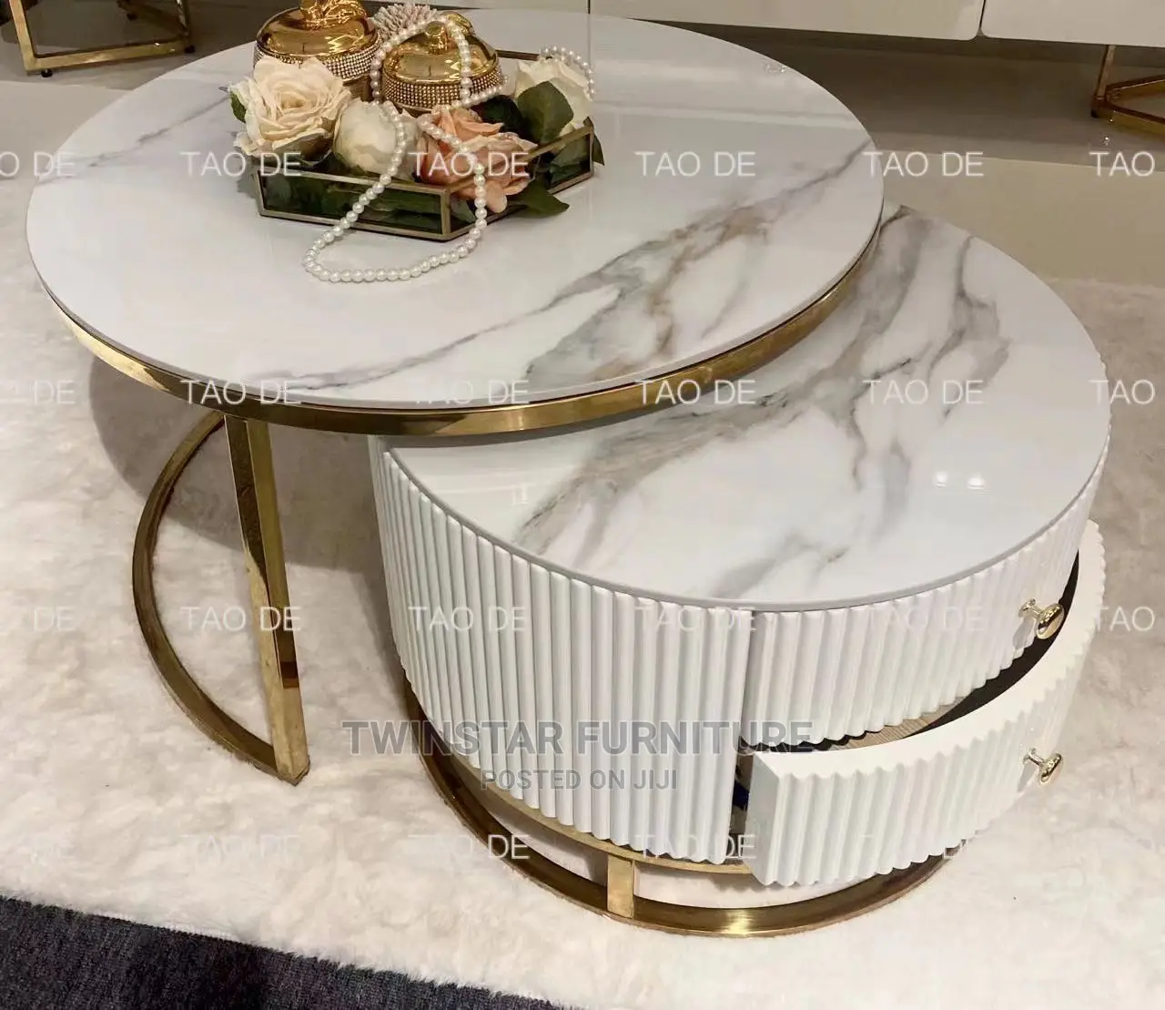 New Modern 2 in 1 Centre Table With Drawers