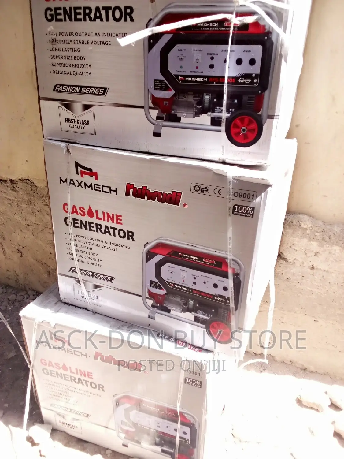 Maxmech 7.5kva 100% Pure Copper Wire, Model RFS- 8800E