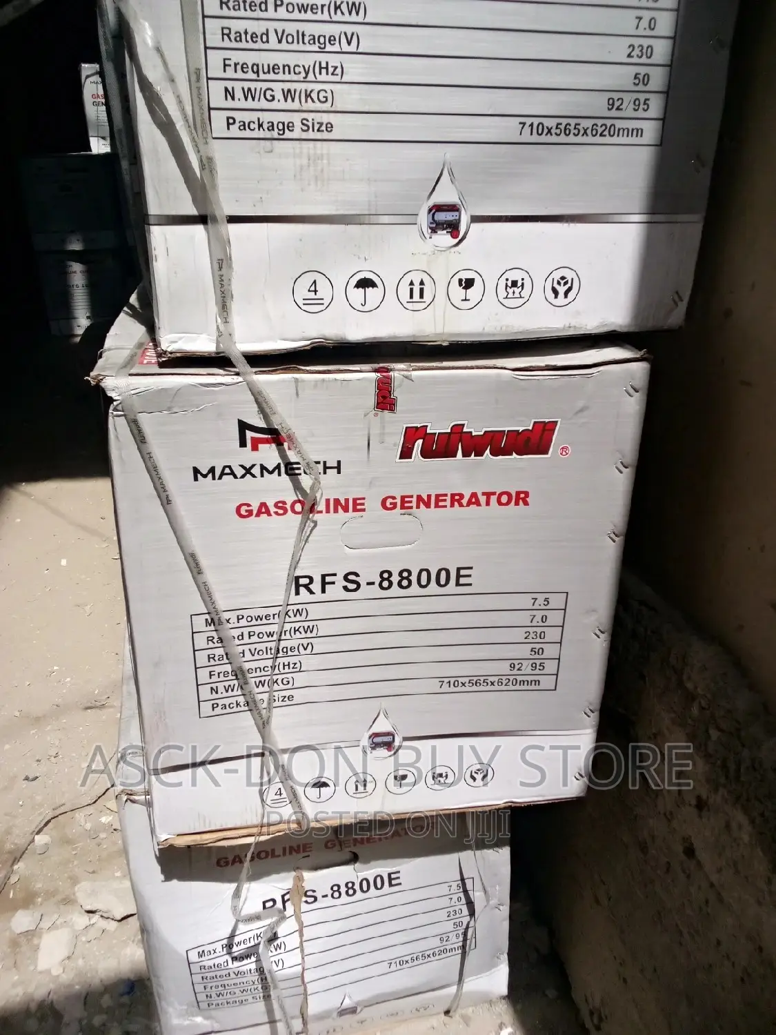 Maxmech 7.5kva 100% Pure Copper Wire, Model RFS- 8800E