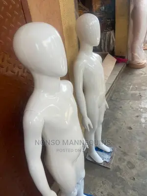 Age 5 To 10 Years Unisex Glossy Kids Faceless Mannequin