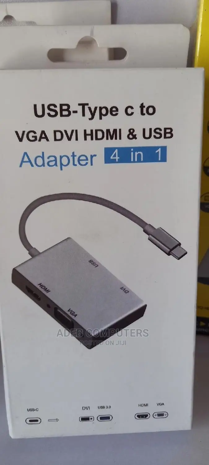 Type C to Vga, Dvi, Hdmi, USB Adpater