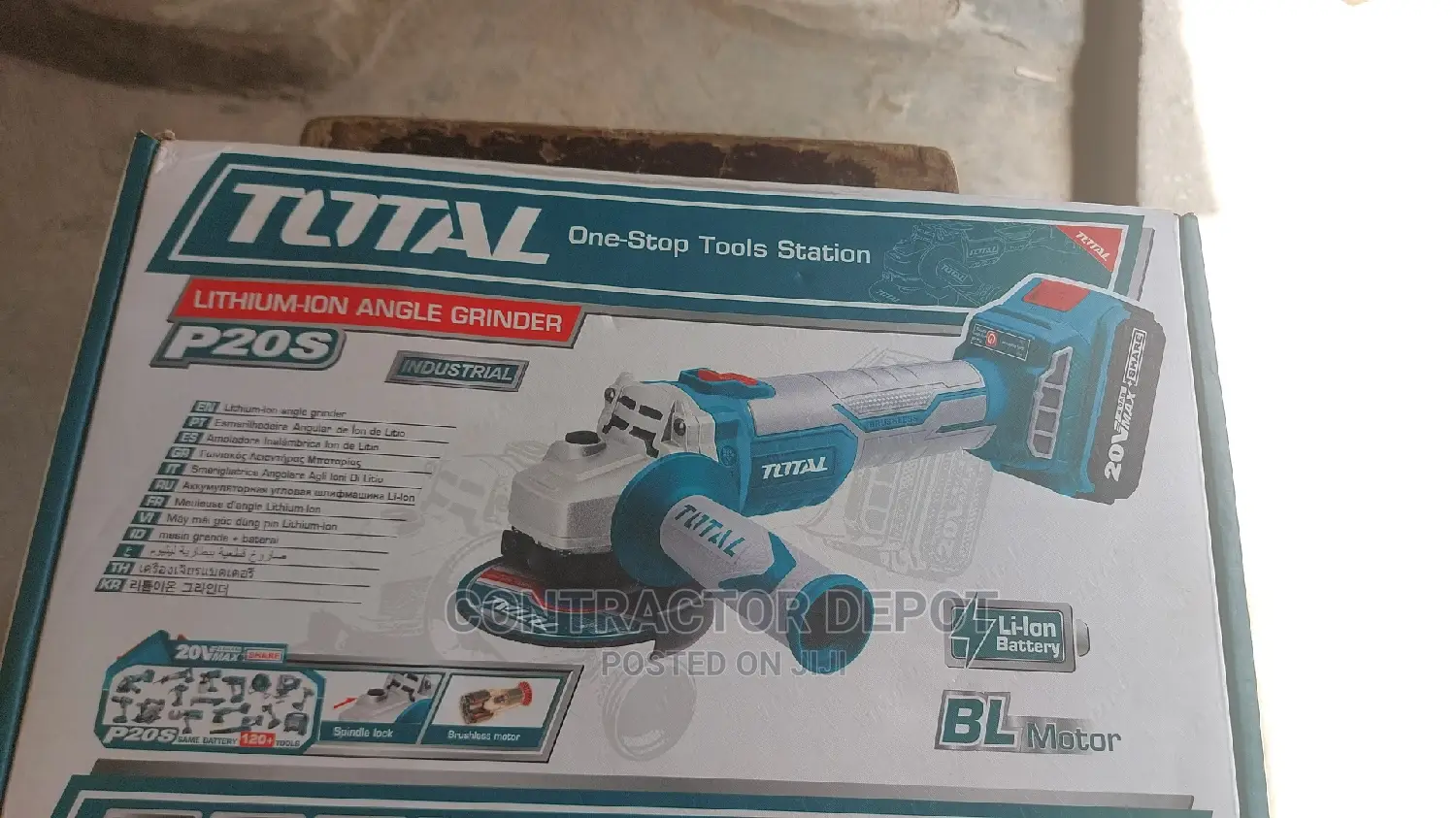 Total Tools Cordless Angle Grinder 20V (Tagli1002)