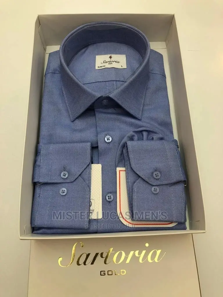 Blue Sartoria Gold Shirts.
