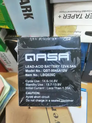 Qasa Rechargeable Fan Replacement Battery 12v 4.5ah
