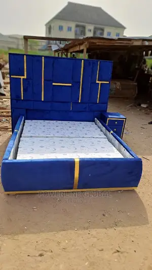 Bed Frame 4"X6 With One Side Drawer for Homes/ Hotels/Lounge