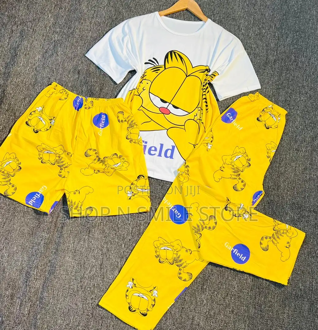 Ladies 3pieces Character Pyjamas Set