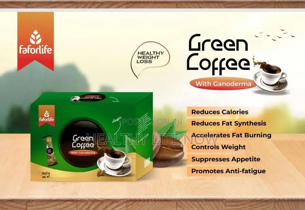 Faforlife Green Coffee With Ganoderma Healthy Weight Loss