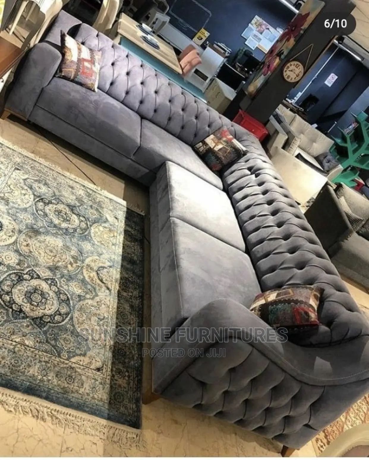L Shaped Chesterfield Sofa