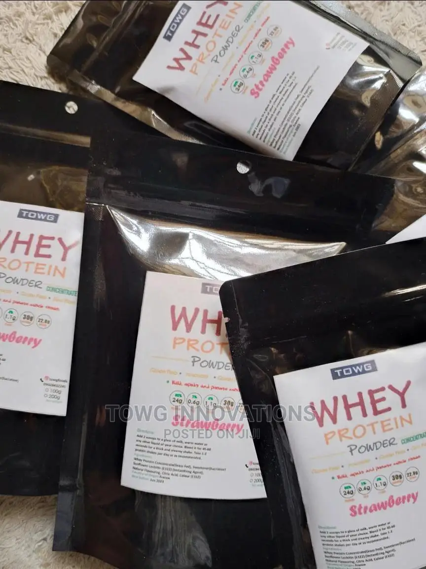 Whey Protein Concentrate (Strawberry Flavour) - 100g