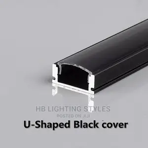 Black U Style Led Aluminum Profile
