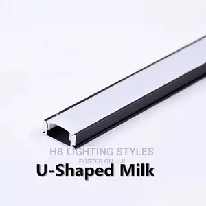 Black U Style Led Aluminum Profile
