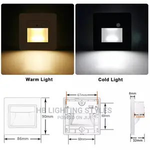 Wall Lamps Sensor Nightlight Recessed Stairs Led Light
