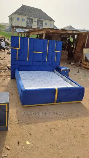 Bed Frame 4x6 With One Bed Side Drawer for Homes/ Lounges