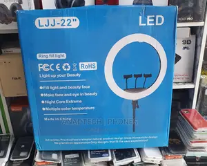 Led Soft Ring Light JJ22 INCHES / Stepless Dimming, Soft