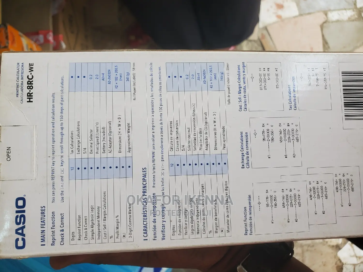 Casio Printing Calculator Hr-8c