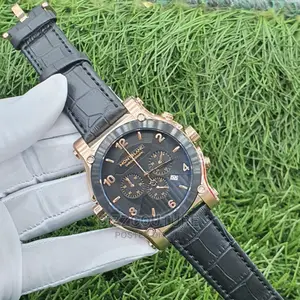 Original MONTBLANC Leather Strap Watch Available in Store