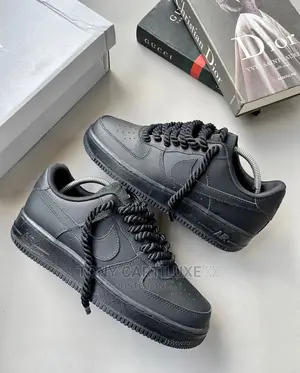Customs X Nike Airforce 1 Low ‘Black Chunky Lace