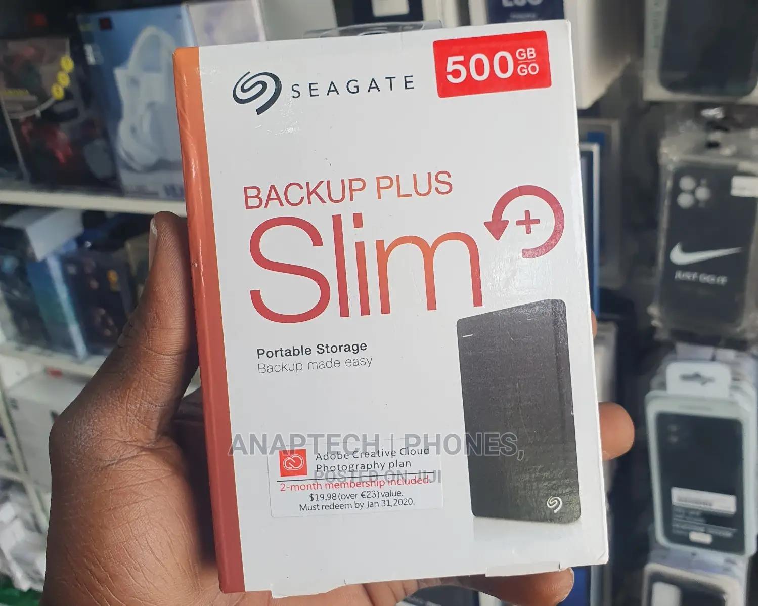 Seagate 500 GB Backup Plus  Slim / Backup Made Easy