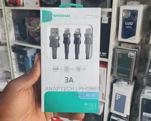 Sikenai 3in1 Metal Weaving Usb Cable V0-05 3A Innovation